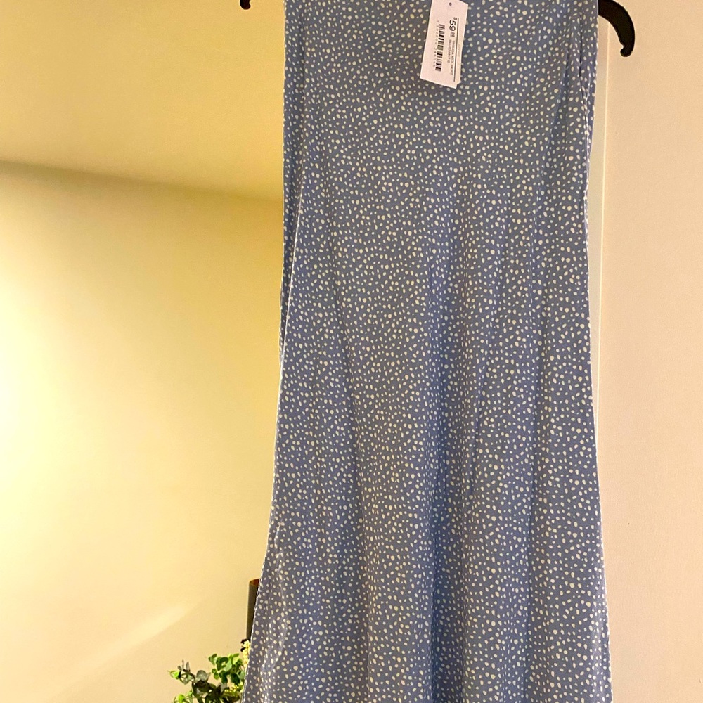 BRAND NEW with tags Blue/White MIDI Skirt
